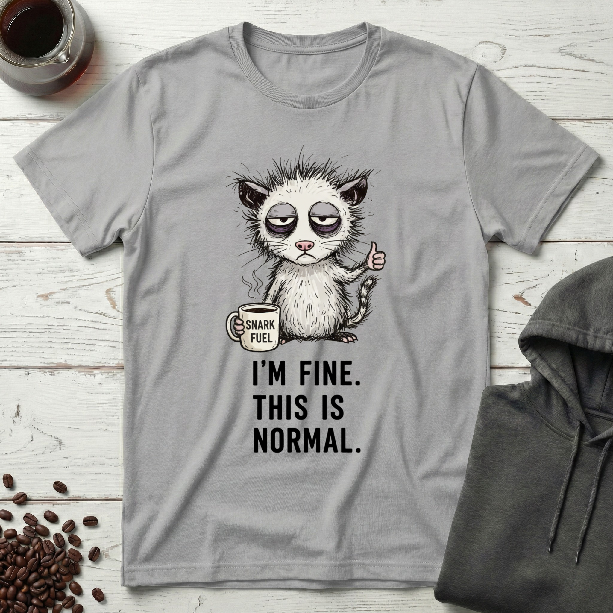 I'm Fine This is Normal Snark Fuel Coffee T-Shirt