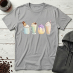 Four Decadent Dessert Coffee Drinks T-Shirt