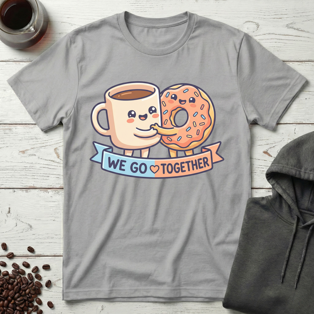 We Go Together Coffee And Donut Cute T-Shirt