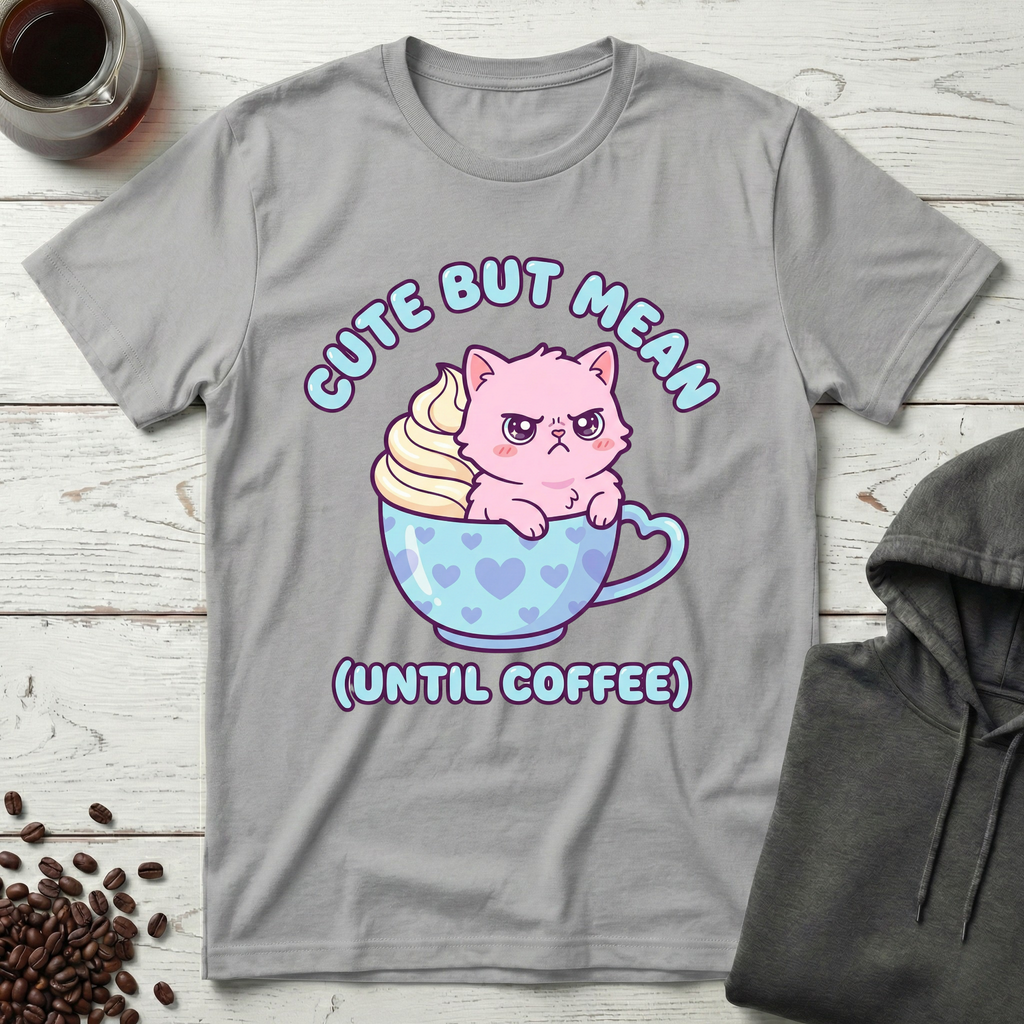 Cute But Mean Until Coffee T-Shirt