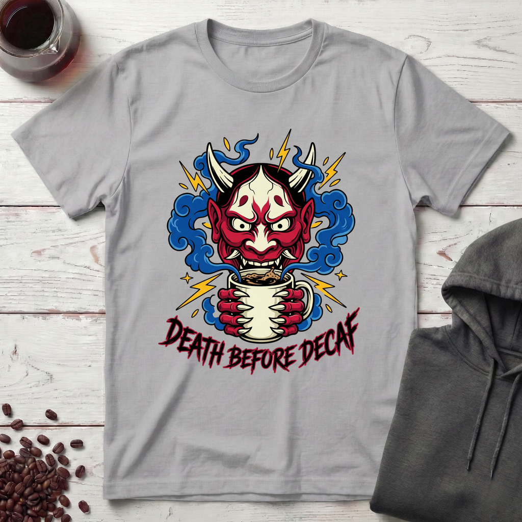 Death Before Decaf Demon T-Shirt
