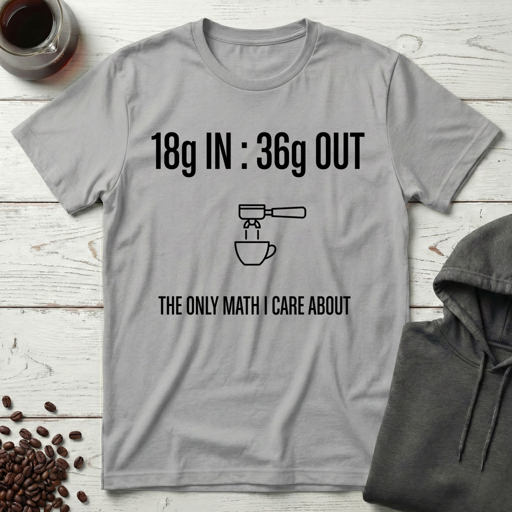 18g In 36g Out Coffee Math T-Shirt
