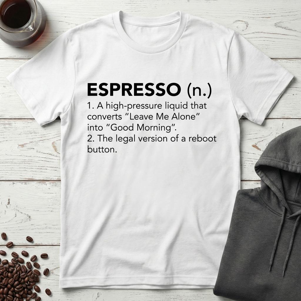 Espresso Definition Coffee Humor T-Shirt