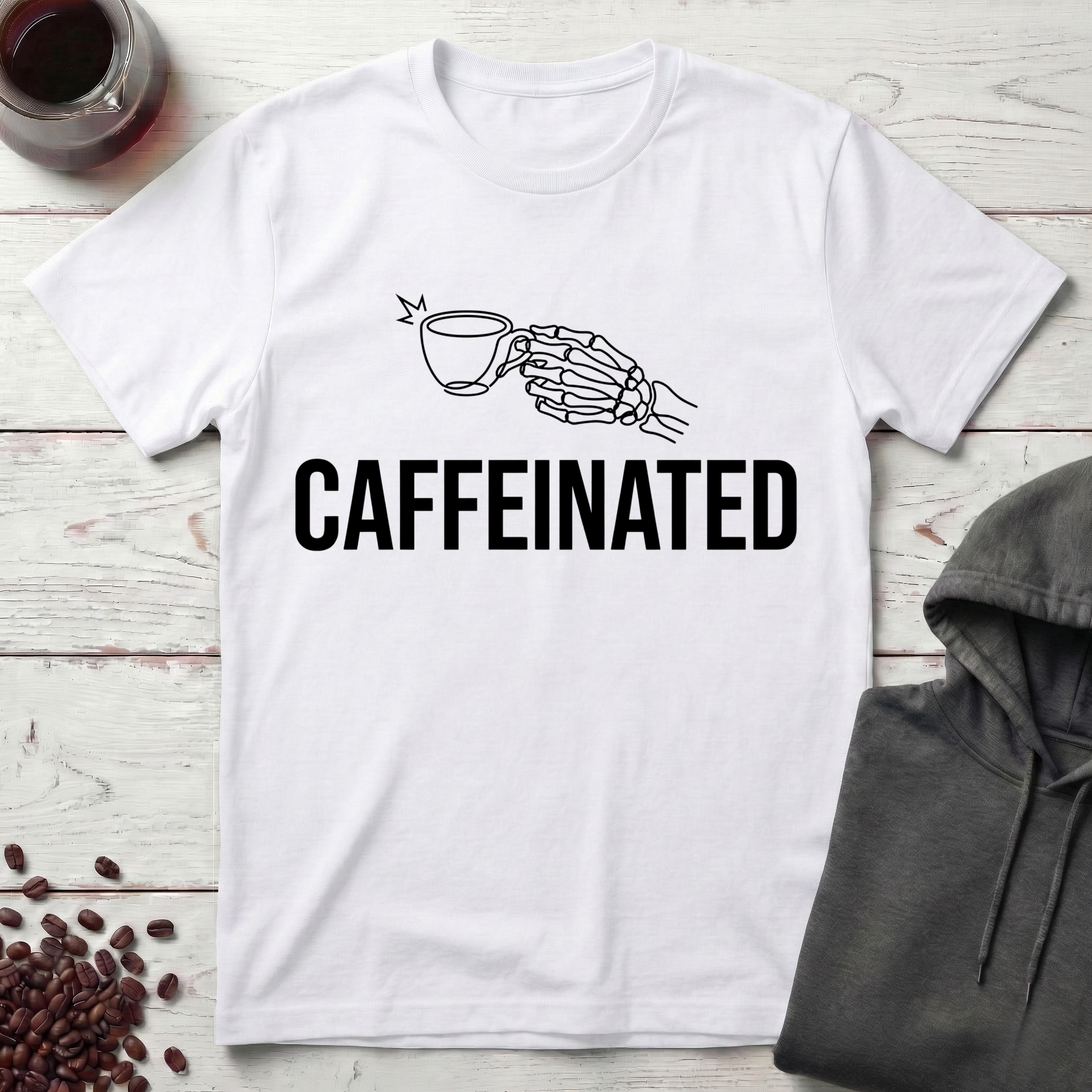 Caffeinated Skeleton T-Shirt