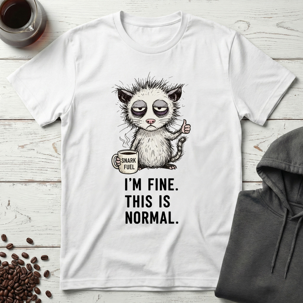 I'm Fine This is Normal Snark Fuel Coffee T-Shirt