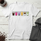 Coffee Shop Variety Drinks Lineup T-Shirt