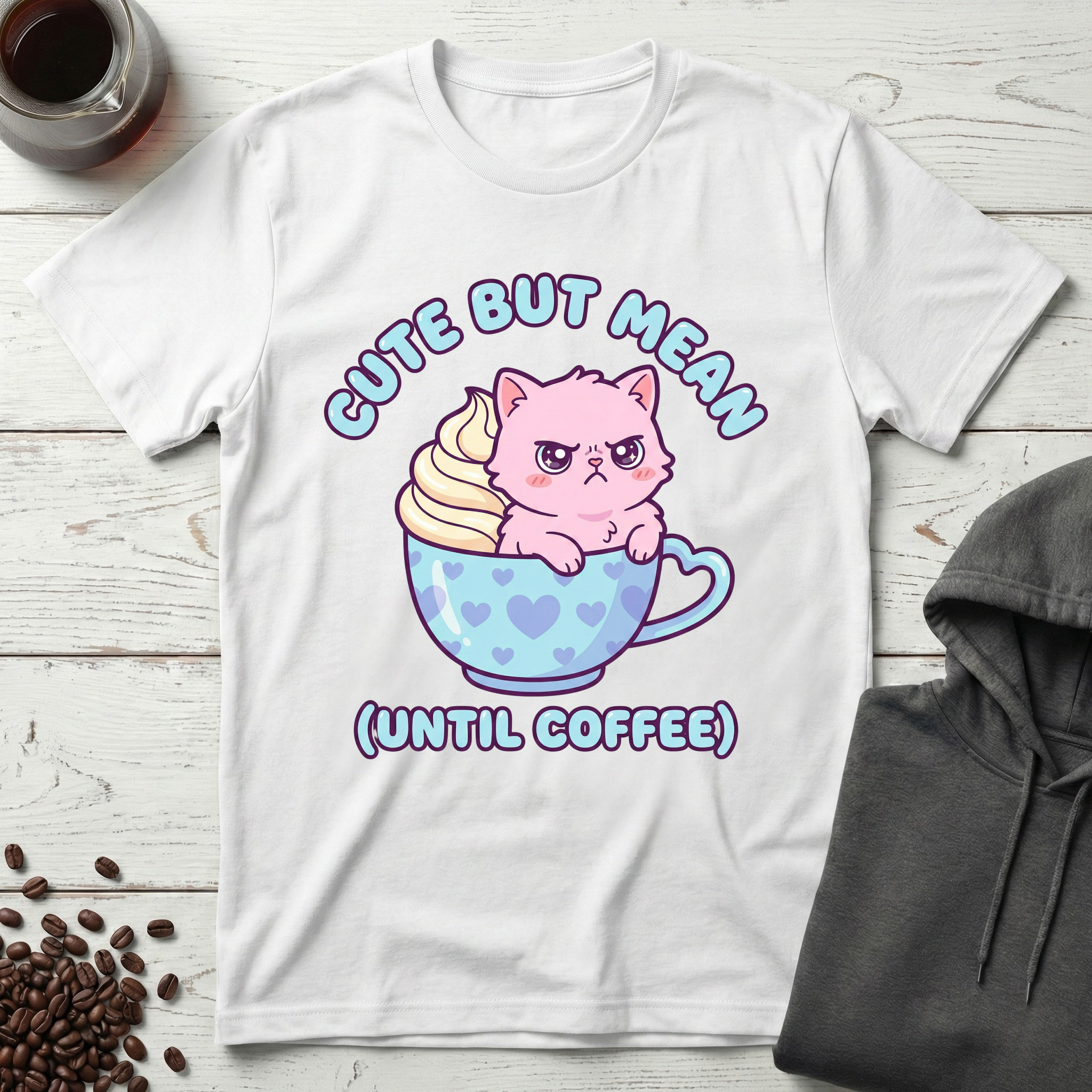 Cute But Mean Until Coffee T-Shirt