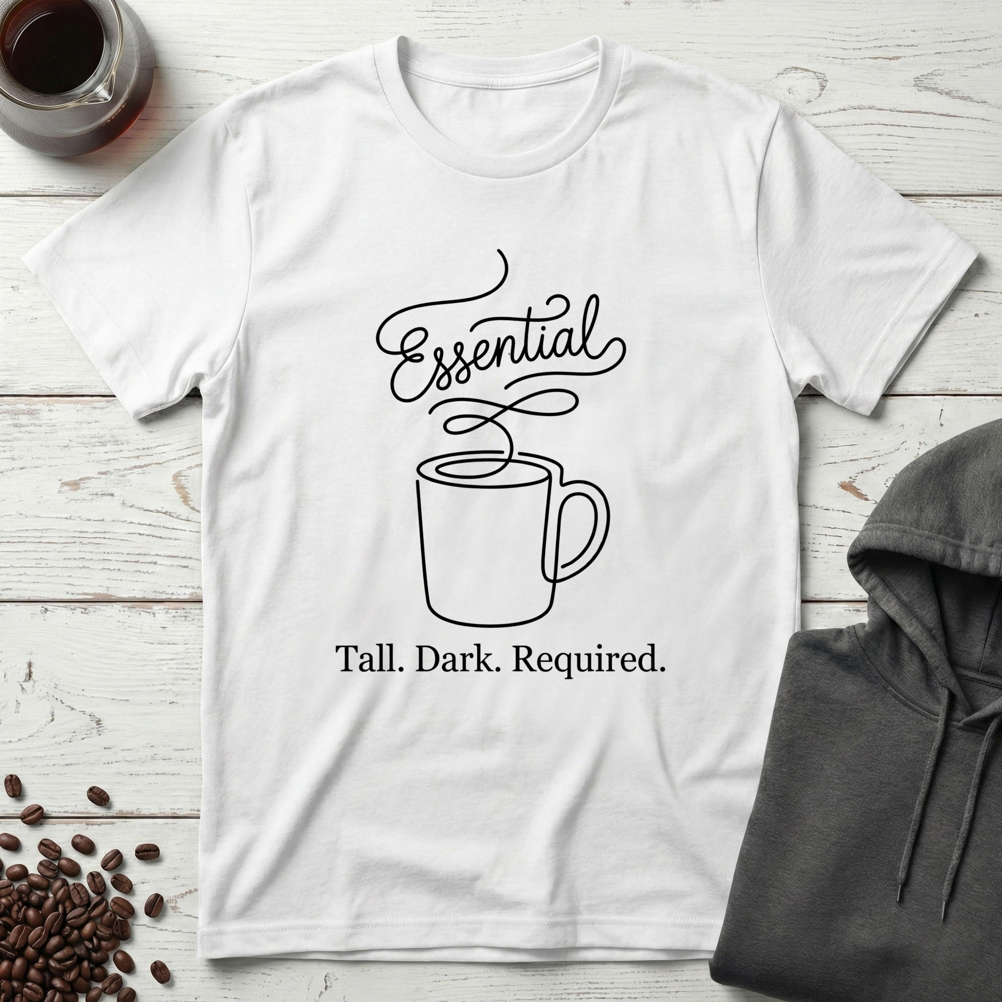 Essential Tall Dark Required Coffee T-Shirt