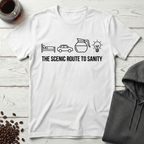 The Scenic Route to Sanity Coffee Morning T-Shirt
