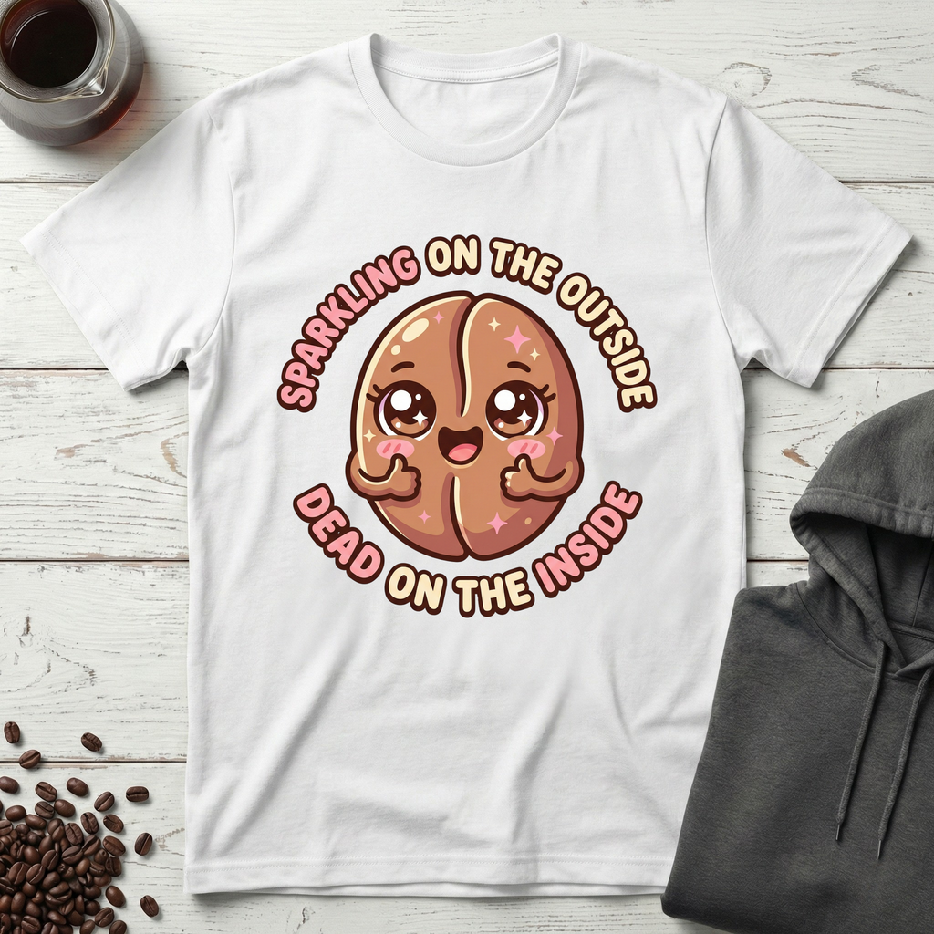 Sparkling on the Outside Dead on the Inside T-Shirt