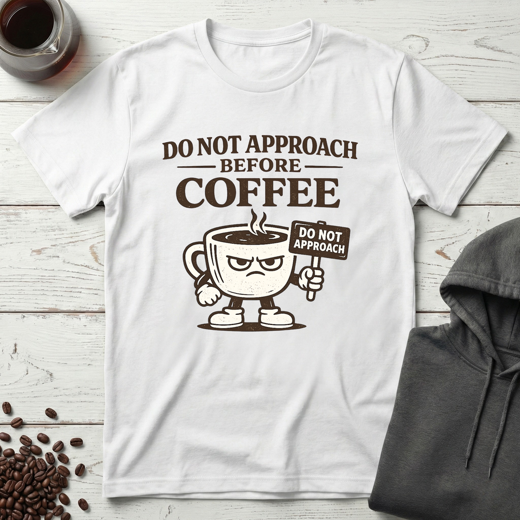 Do Not Approach Before Coffee T-Shirt