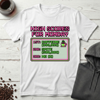 High Scores For Monday Arcade Coffee T-Shirt