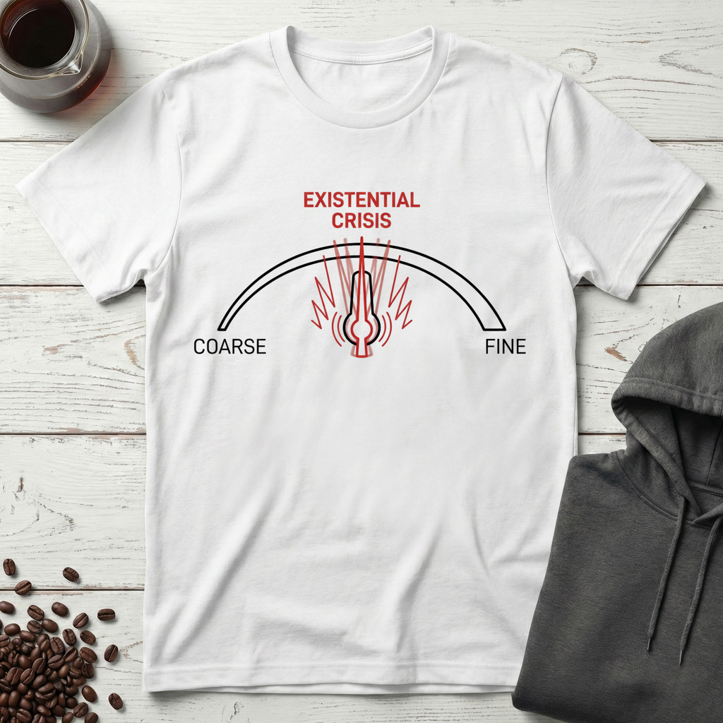 Existential Crisis Coffee Grind Gauge T-Shirt