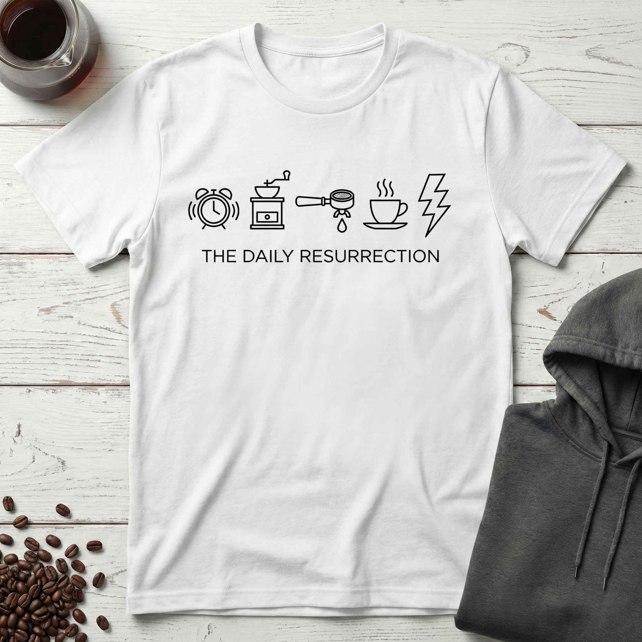 The Daily Resurrection Coffee Evolution T-Shirt