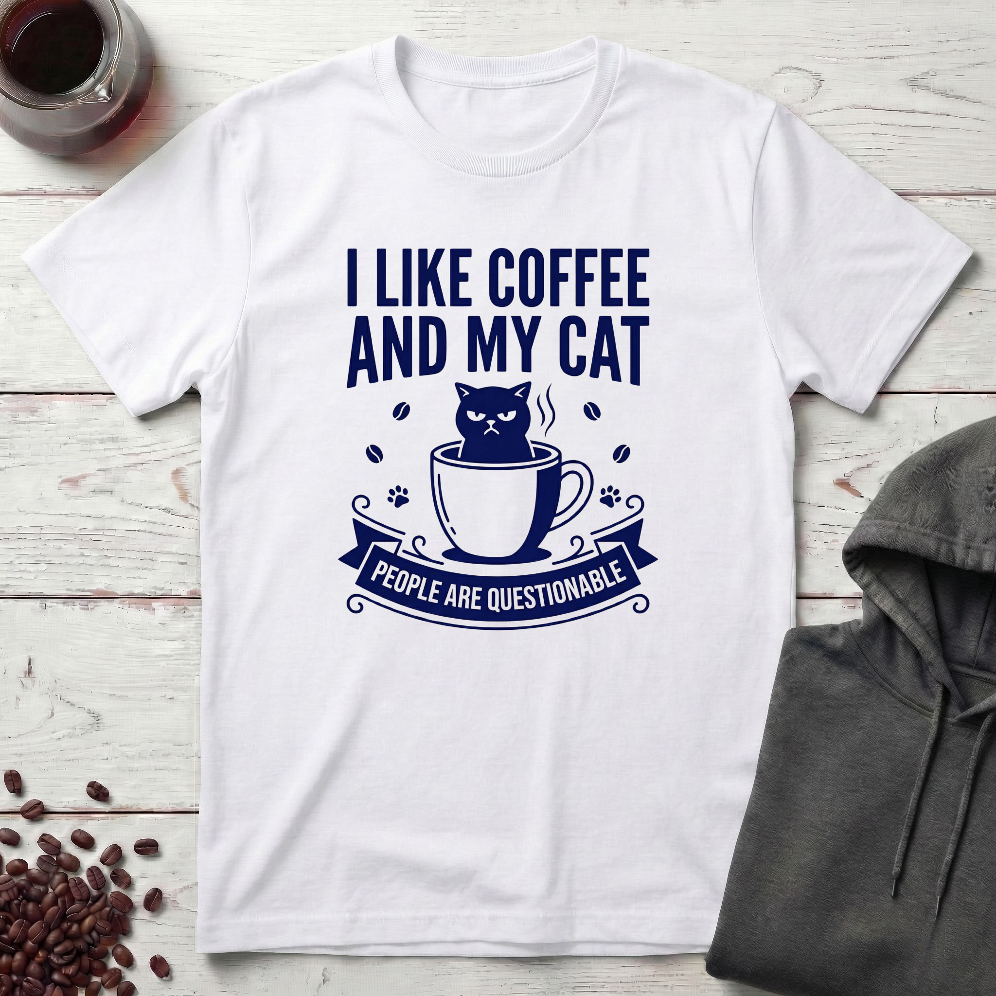 I Like Coffee And My Cat T-Shirt