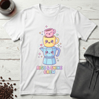 Rise and Shine Crew Kawaii Coffee Stack T-Shirt