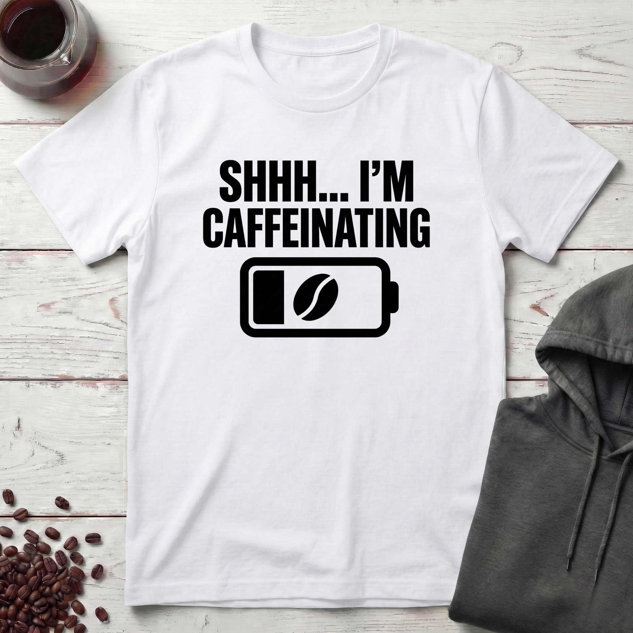Shhh… I’m Caffeinating T-Shirt